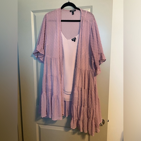 Purple overpiece with purple cami. - Picture 1 of 3